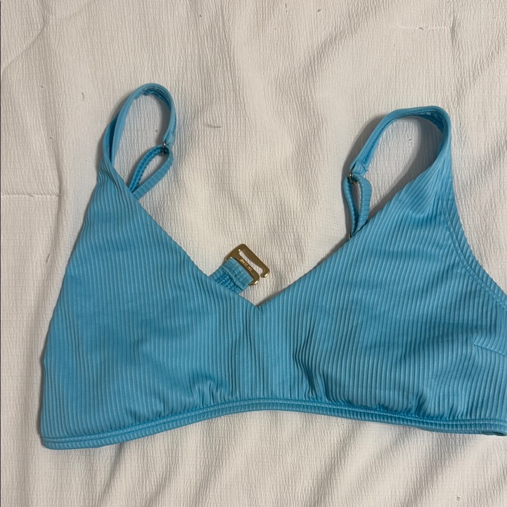 Hollister Blue Ribbed Bra